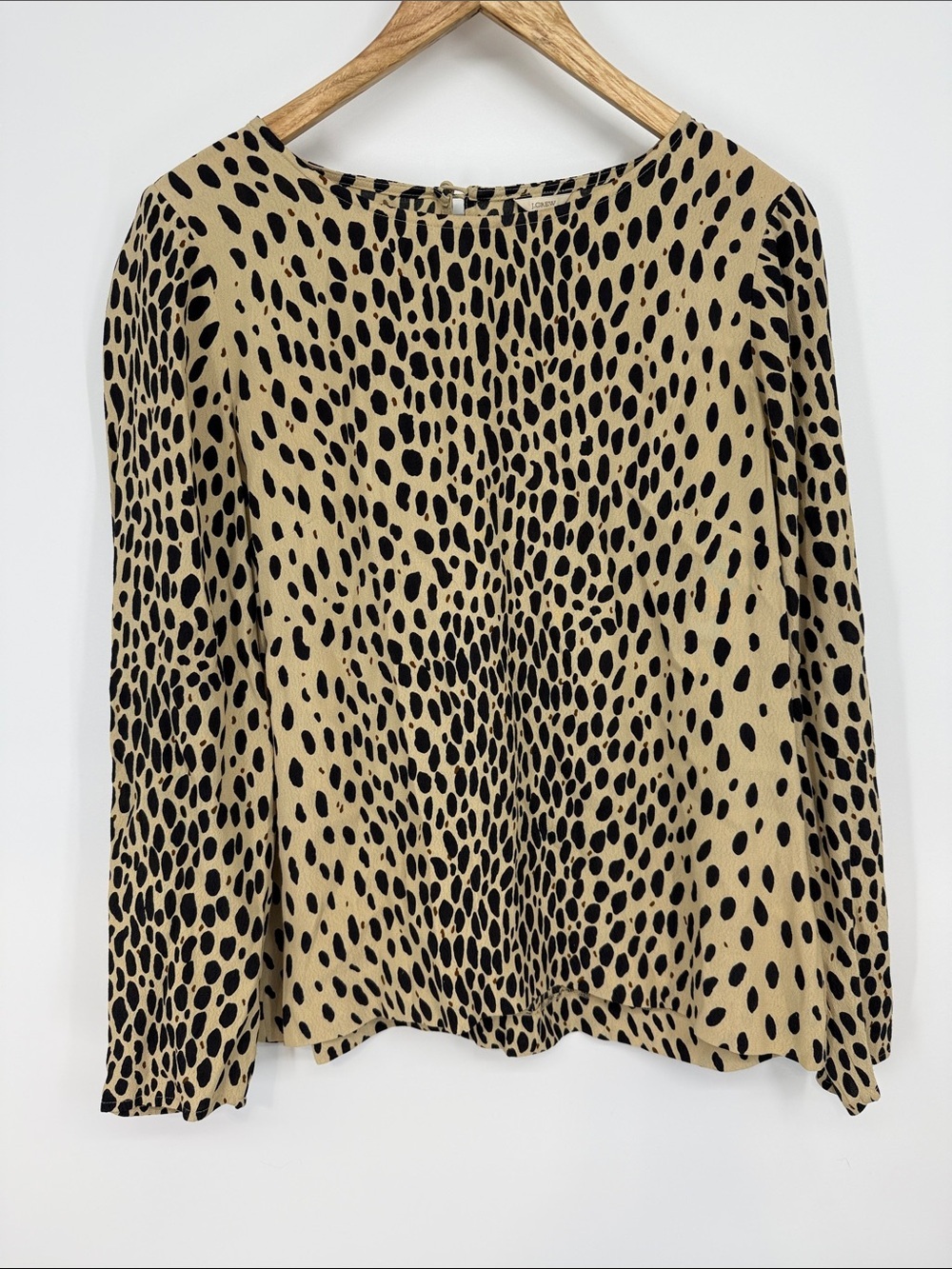 J. Crew Women's Animal Print Blouse Size 6
